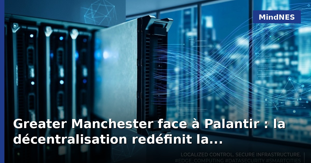 Greater Manchester face à Palantir : la décentralisation redéfinit la souveraineté numérique locale