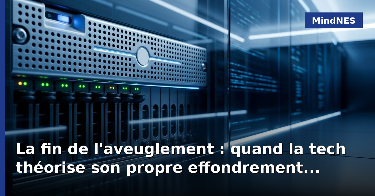 La fin de l'aveuglement : quand la tech théorise son propre effondrement