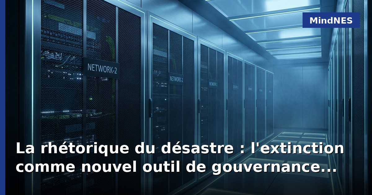 La rhétorique du désastre : l'extinction comme nouvel outil de gouvernance