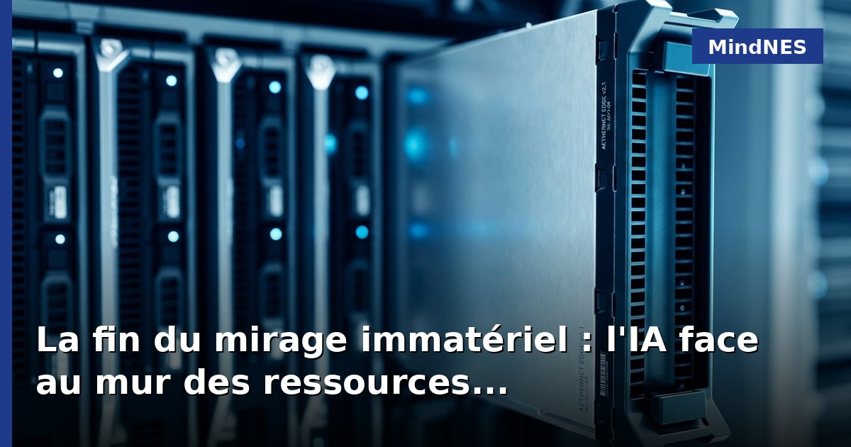 La fin du mirage immatériel : l'IA face au mur des ressources